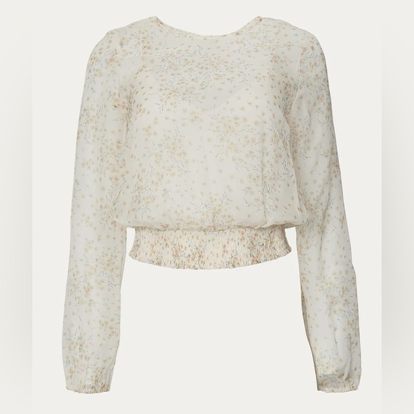 CAMI NYC ROBYN CHIFFON TOP in Pale Waterflower - Picture 3 of 10